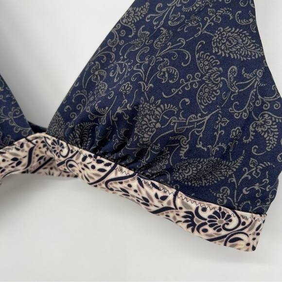 Athleta Aqualux batik Blue Bikini Top Small - Picture 7 of 12